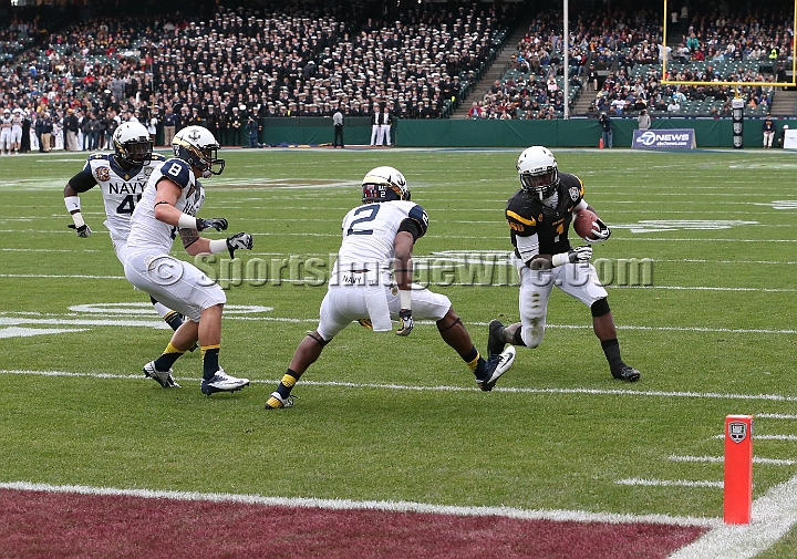 122912 Kraft SA-031.JPG - Dec 29, 2012; San Francisco, CA, USA; Arizona State Sun Devils running back Marion Grice (1) completes a run against the Navy Midshipmen in the 2012 Kraft Fighting Hunger Bowl at AT&T Park.